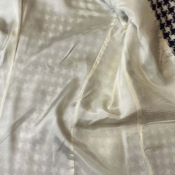 Vintage Houndstooth Wool Blazer Oversized Preppy Old Money Size 14 - Picture 14 of 15